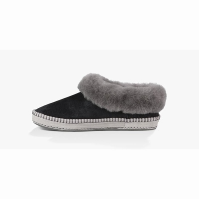 Chinelos UGG Wrin Mulher Pretas | PT-JCUYO